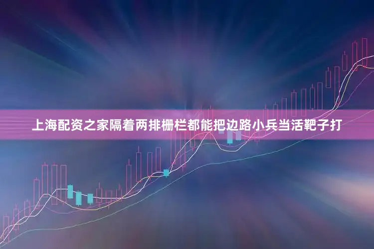 上海配资之家隔着两排栅栏都能把边路小兵当活靶子打
